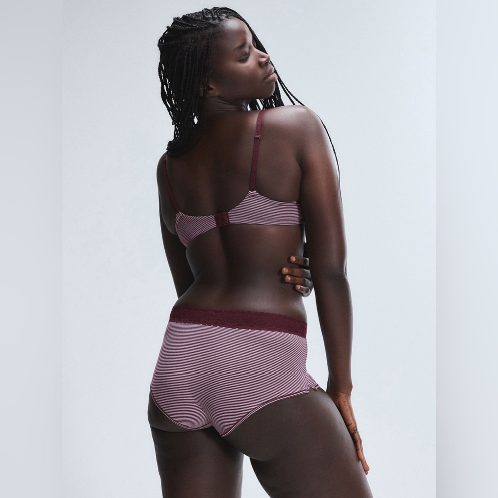 NEW Savage x Fenty Cotton Essentials Lace-Trim Shortie Panty size Large - Picture 2 of 10